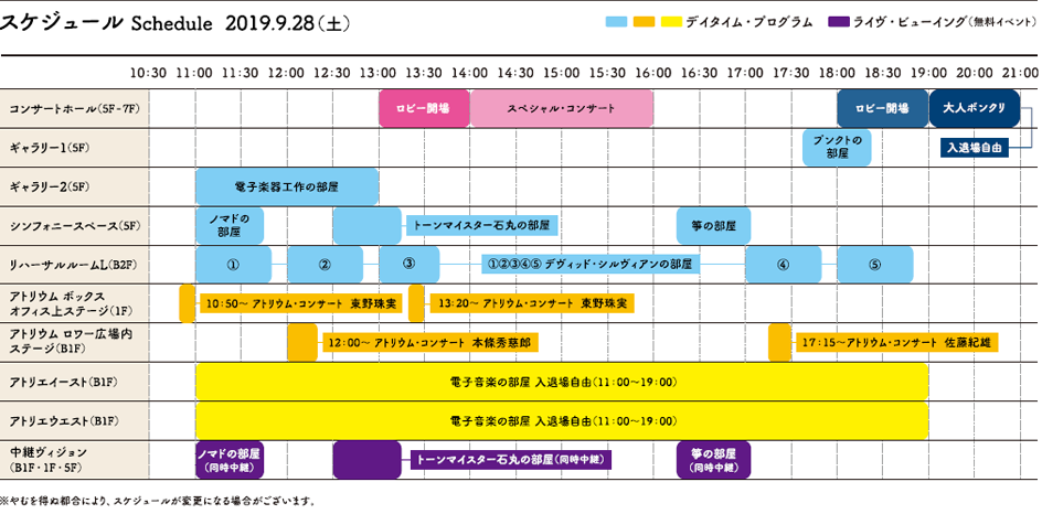 タイムテーブル