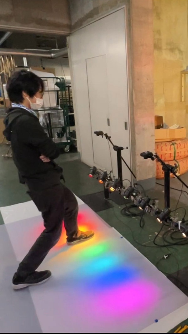 レインボートラッカー 試作の様子